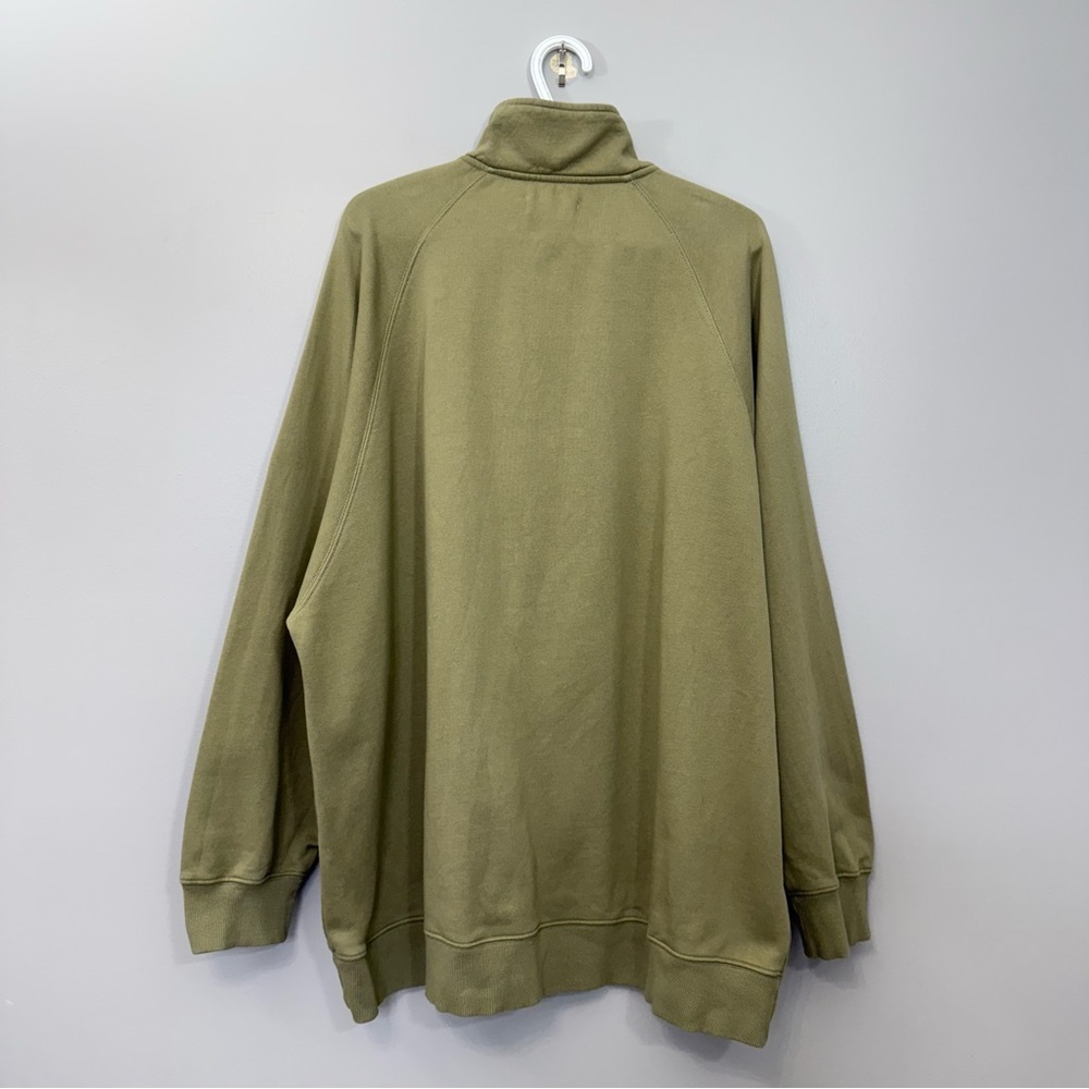 BRUNETTE THE LABEL - Not your boyfriend 1/2 zip sweater size L/XL in Olive - Picture 7 of 14